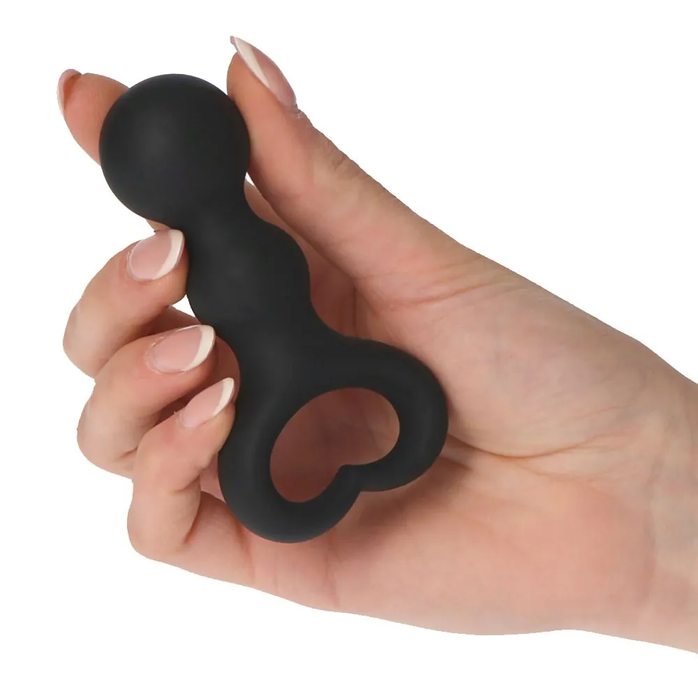 Plug anale Heart Clip Ball con due sfere